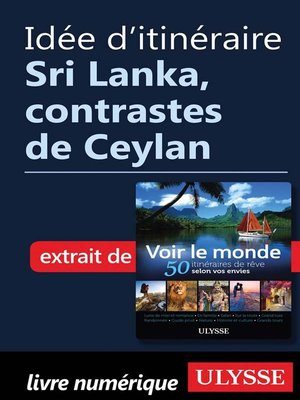 cover image of Idée d'itinéraire--Sri Lanka, contrastes de Ceylan